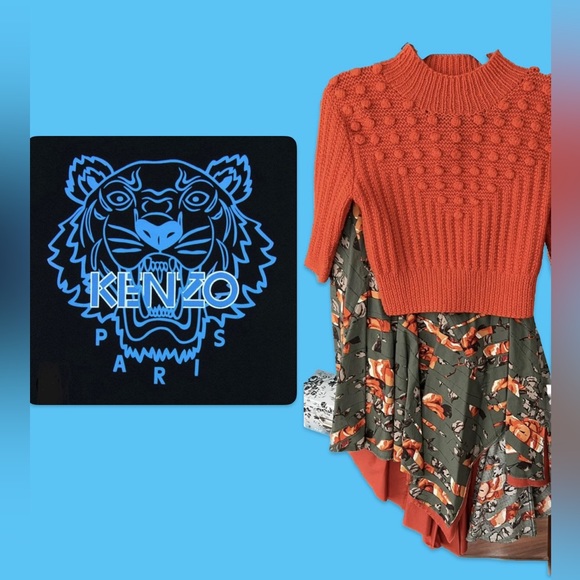 EUC Gorgeous Rare Vintage Kenzo ensemble top and skirt Top is wool Small